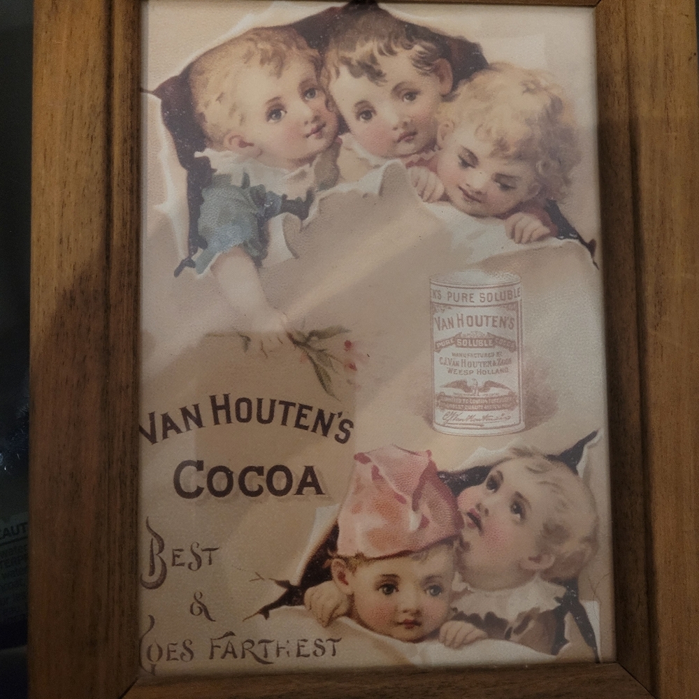 Vintage Van Houtens Cocoa Framed Print